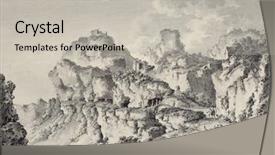  Presentation with mountains - PPT theme consisting of c r - view of enna surrounding mountains background and a  colored foreground