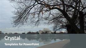  Presentation with united states - Amazing slide deck having c united states - jefferson memorial backdrop and a gray colored foreground