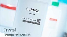  Presentation with substance - Presentation having c11h16o2-jasmolone-cas-54383-66 background and a  colored foreground