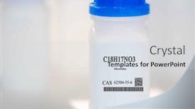  Presentation with laboratory chemical white - 