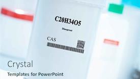  Presentation with laboratory chemical white - Presentation theme enhanced with c20h34o5-dinoprost-cas-chemical-substance background and a sky blue colored foreground