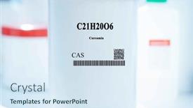  Presentation with curcumin - Presentation theme consisting of c21h20o6-curcumin-cas-chemical-substance background and a sky blue colored foreground