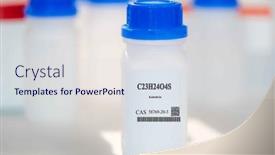  Presentation with laboratory chemical white - PPT theme with c23h24o4s-kadethrin-cas-58769-20 background and a sky blue colored foreground