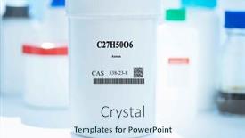  Presentation with laboratory chemical white - PPT layouts with c27h50o6-axona-cas-538-23 background and a sky blue colored foreground