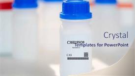  Presentation with laboratory chemical white - 