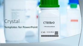  Presentation with plastic packaging - Presentation design with c7h5bro-3-bromobenzaldehyde-cas-3132 background and a sky blue colored foreground