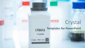  Presentation with substance - Presentation consisting of c9h6n2-5-cyanoindole-cas-15861 background and a sky blue colored foreground