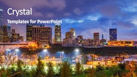  Presentation with downtown los angeles - Amazing presentation having ca - downtown of los angeles backdrop and a teal colored foreground