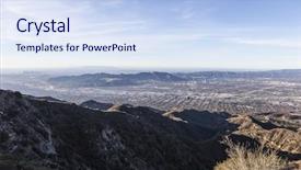  Presentation with mountaintop - Amazing PPT layouts having ca - morning mountaintop view towards burbank backdrop and a sky blue colored foreground