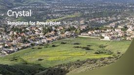  Presentation with green los angeles - Amazing PPT layouts having ca - spring green view of suburban backdrop and a gray colored foreground