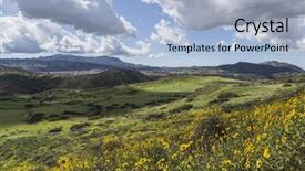  Presentation with los angeles - Audience pleasing PPT theme consisting of ca - view towards newbury park backdrop and a light blue colored foreground