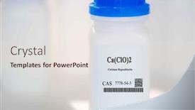  Presentation with calcium - Presentation enhanced with ca-clo-2-calcium-hypochlorite background and a sky blue colored foreground