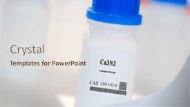  Presentation with calcium - Slide deck having ca3n2-calcium-nitride-cas-12013 background and a sky blue colored foreground