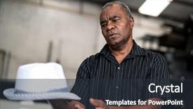  Presentation with cabaret - Colorful PPT theme enhanced with cabaret - brazilian man that like samba backdrop and a tawny brown colored foreground