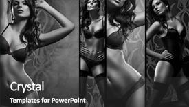  Presentation with cabaret - Presentation design with cabaret night - black and white collage sexy background and a dark gray colored foreground