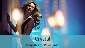  Presentation with cabaret - Audience pleasing slide deck consisting of cabaret night - fashion shoot of young sexy backdrop and a light blue colored foreground