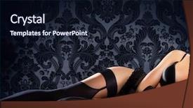  Presentation with cabaret - Cool new presentation theme with cabaret night - sexy body of young backdrop and a wine colored foreground