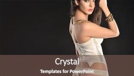  Presentation with sexy - Presentation having cabaret night - sexy young woman in white background and a  colored foreground