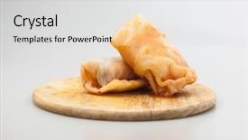  Presentation with cabbage - Cool new PPT theme with cabbage rolls filled with ground backdrop and a  colored foreground