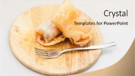  Presentation with cabbage - Slide deck with cabbage rolls filled with ground background and a  colored foreground