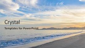  Presentation with airplane night sky cloud - Slide deck having cabe - cloudy sunrise sky san jose background and a soft green colored foreground