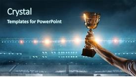  Presentation with victory - Slide set consisting of cabe - his great victory background and a ocean colored foreground