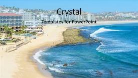  Presentation with amsterdam historical beautiful view - Presentation theme enhanced with cabe - mexico coastline with beautiful view background and a light blue colored foreground