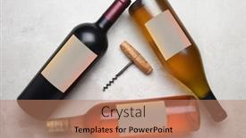  Presentation with cabernet - PPT theme having cabernet-rose-chardonnay-overhead-view background and a coral colored foreground