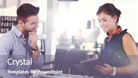  Presentation with writing notes - Audience pleasing slide set consisting of cabin crew - businessman drinking coffee while secretary backdrop and a gray colored foreground