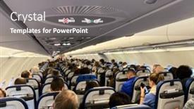  Presentation with cabin - Slides having cabin-of-a-modern-airplane background and a gray colored foreground