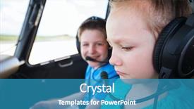  Presentation with helicopter - Colorful PPT theme enhanced with cabin of helicopter before flight backdrop and a teal colored foreground