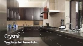  Presentation with kitchen cabinet - Beautiful presentation featuring pretty face in fitness backdrop and a gray colored foreground