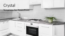  Presentation with kitchen cabinet - Amazing slides having lilies - up of stamen and pistil backdrop and a soft green colored foreground