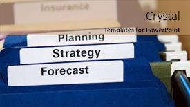  Presentation with tabs - Slides having cabinet full of business folder background and a coral colored foreground