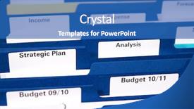  Presentation with cabinet - Theme enhanced with cabinet full of business folder background and a teal colored foreground