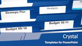  Presentation with full page business - Colorful presentation design enhanced with cabinet full of business folder backdrop and a  colored foreground