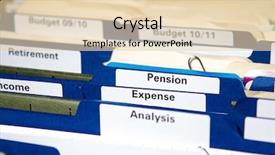  Presentation with full page business services - PPT theme having cabinet full of business folder background and a  colored foreground