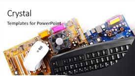  Presentation with set of sauces in white - Audience pleasing PPT theme consisting of cable calculations - set of computer parts isolated backdrop and a white colored foreground