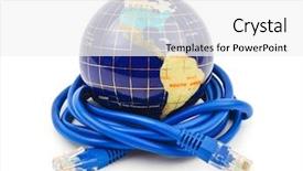  Presentation with history earth globe isolated white - Colorful PPT theme enhanced with cable isolated on white background backdrop and a white colored foreground