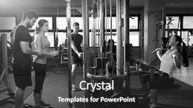  Presentation with system for blind people - Theme having cable pulley system gym workout background and a dark gray colored foreground