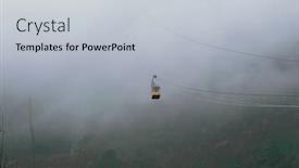  Presentation with railway - Amazing theme having cable-railway-in-the-mountains backdrop and a light gray colored foreground