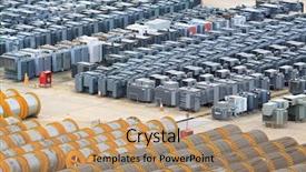  Presentation with transformer - Colorful presentation theme enhanced with cable roll and transformer backdrop and a coral colored foreground