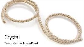 Presentation with hanging rope pictures white - Cool new slide deck with cable tags - sisal rope isolated on white backdrop and a white colored foreground