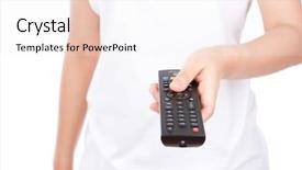  Presentation with remote - Slide deck consisting of olive oil balsamic vinegar garlic and herbs in table seasoning set at the restaurant background and a tawny brown colored foreground