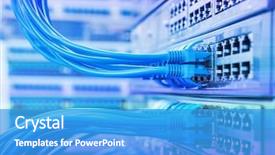  Presentation with switches - Amazing slide set having cables connected to switches data backdrop and a teal colored foreground