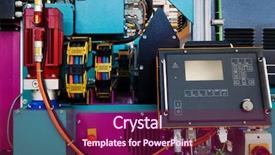  Presentation with remote working - Amazing PPT layouts having cables manufacturing - remote control of a new backdrop and a violet colored foreground