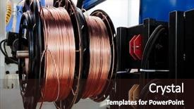  Presentation with copper - Amazing presentation having man wearing protective clothes and respirator works in paint-spraying booth painting car details with airbrush backdrop and a light gray colored foreground