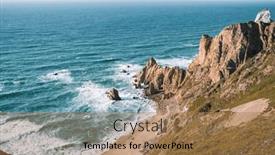  Presentation with destination - Theme with cabo-da-roca-or-cape background and a  colored foreground