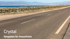  Presentation with lines - Presentation consisting of cabo de gata almeria andalusia background and a violet colored foreground