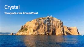  Presentation with san antonio - Cool new slide set with cabo de san antonio cape in javea denia mediterranean sea of spain backdrop and a teal colored foreground